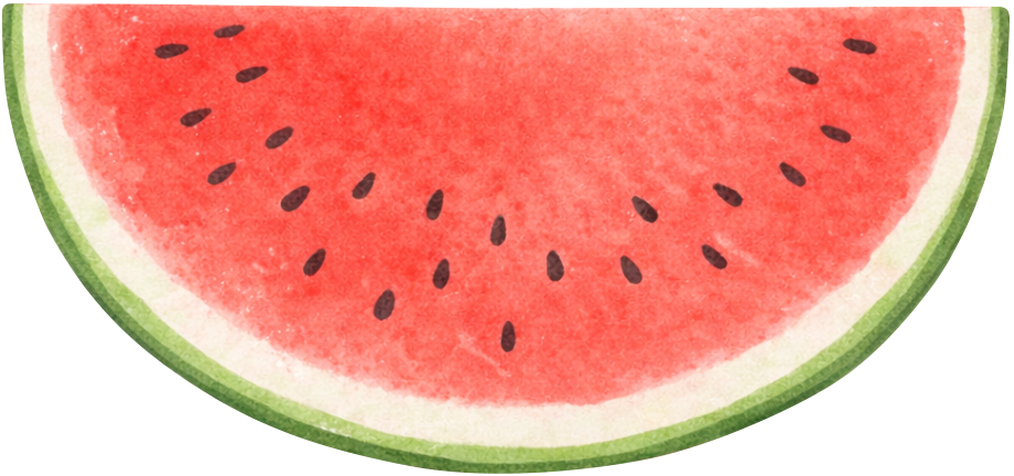 母の日の贈り物に人気の熊本県植木産の甘いスイカのイラスト